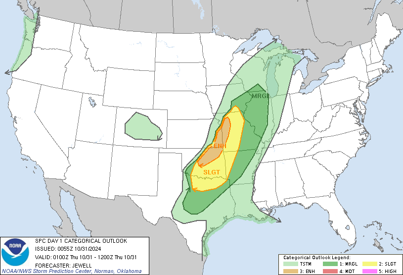 20241031 0100 UTC Day 1 Outlook Graphic