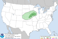 Day 1 Valid from 1Z to 12Z Convective Outlook graphic and text