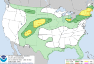Day 1 Convective Outlook graphic and text